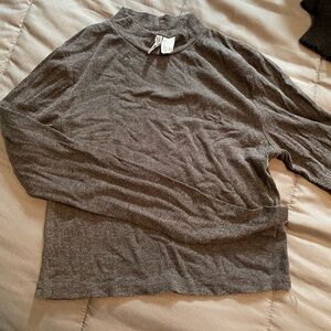 Divided Gray Long Sleeve Top